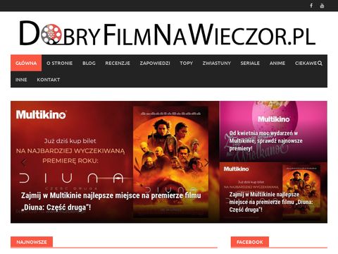 Dobryfilmnawieczor.pl strona z zwiastunami