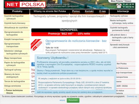 Netpolska.com - czytniki tachografów cyfrowych