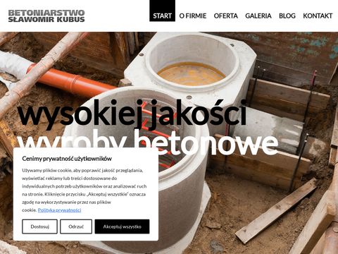 Betoniarnia-kubus.pl producent bloczków betonowych