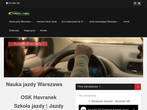 Jazdy doszkalające nauka jazdy Warszawa