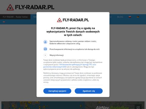 Fly-radar.pl samoloty na niebie