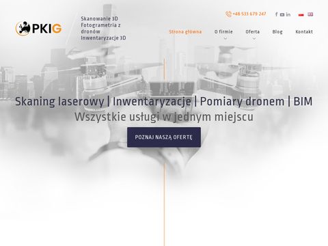 Fotogrametria.pkig.pl - modelowanie 3D BIM
