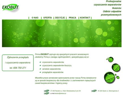 Ekobut.pl profesjonalne czyszczenie separatorów