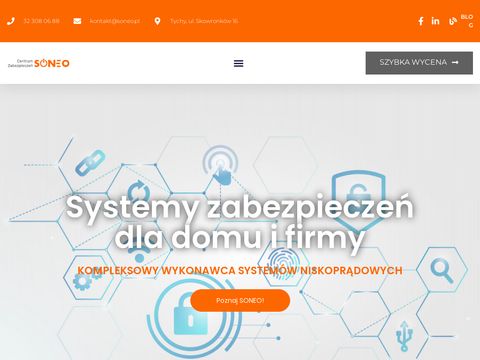 Soneo.pl monitoring i systemy bezpieczeństwa Tychy
