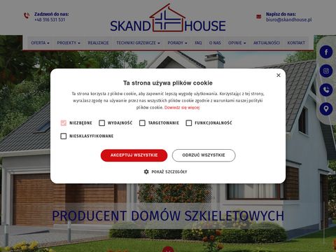 Skandhouse.pl domy z prefabrykatów drewnianych