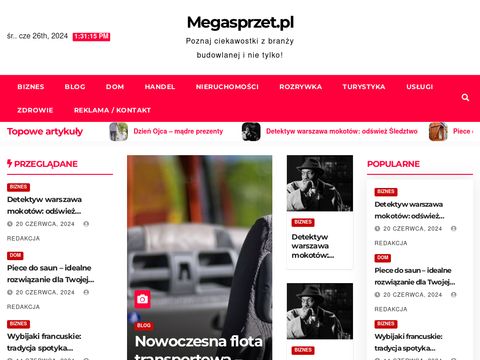 Megasprzet.pl wypożyczalnia maszyn budowlanych