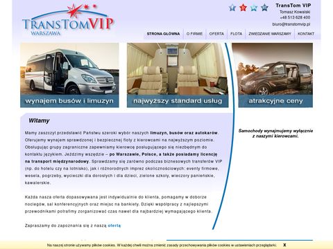 Transtomvip - przewóz osób bus