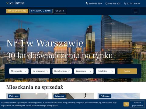 Mieszkania na sprzedaż Warszawa