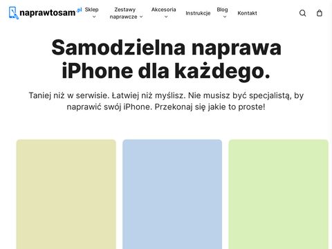 Naprawtosam.pl - zestawy naprawcze do iphone