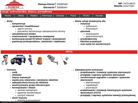 Domena.com.pl firma ochroniarska