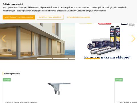 Sklep.torys.eu materiały montażowe do okien Lublin