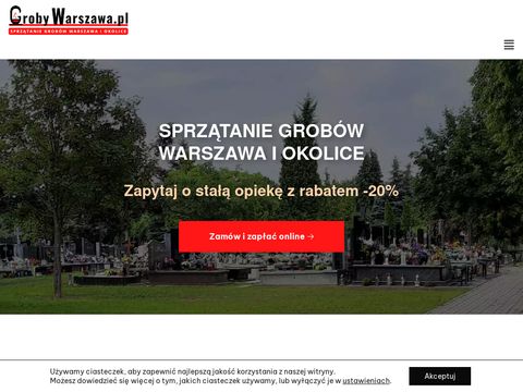 GrobyWarszawa.pl sprzątanie grobów Warszawa