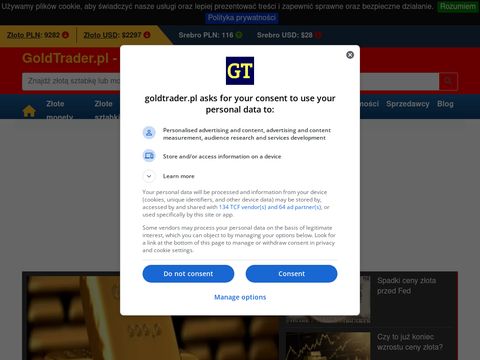 Goldtrader.pl - porównywarka cen złota