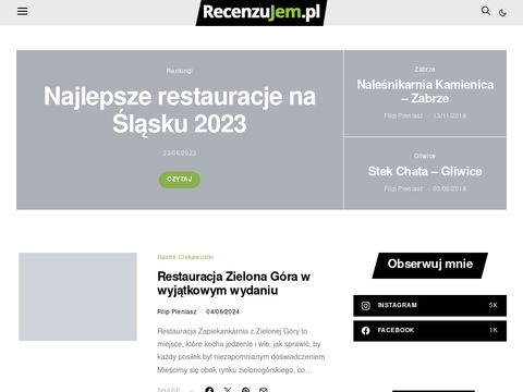 Recenzujem.pl - opinie o śląskich restauracjach