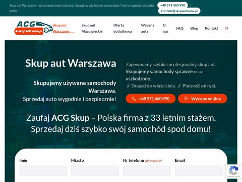 Skupautwaw.pl Warszawa Ursynów z dojazdem